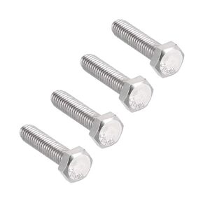 10 Pcs M6 Hex Bolt M6-1 x 55mm UNC Hex Head Screw Bolts A2-70(304) Stainless Steel Fully Threaded Hex Tap Bolts,Fully Threaded (M6 x 55mm)
