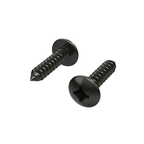 TCH Hardware 100 Pack Black Wood Screws - #8 x 1/2" Truss Head - Phillips