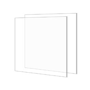 MECCANIXITY Acrylic Sheet, 12 Inch x 12 Inch PMMA Clear Crystal Acrylic Sheets for Art Design, Photo Frame, DIY Display Projects Pack of 2