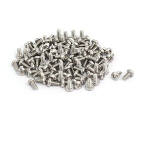 uxcell M3x6mm 304 Stainless Steel Button Head Torx Screws Fasteners 100pcs