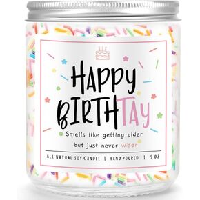 Taylor Inspired Birthday Scented Candles Gifts - 9Oz, Birthday Gifts for Women Men, Unique Best Friend Birthday Gift Ideas - Fans Gift Merch