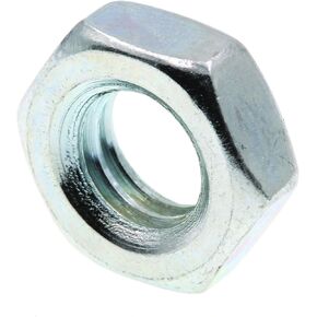 Prime-Line 9075866 Hex Jam Nuts, 5/16 In.-18, A563 Grade A Zinc Plated Steel (100 Pack)