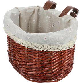 Rattan Bicycle Basket E-Bikes for Adults Basket for Bike Girls Bicycle Bikes Electric Bikes Bicicletas Woven Basket Kids+Bicycles Kid Basket E Bikes Child Aldult Wooden in Saudi Arabia