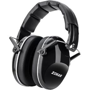 ZOHAN 032 Kids Noise Canceling Headphones - 25dB NRR Kids Ear Protection Earmuffs for School, Monster Jam, Fireworks, Travel, Air Show, Concert, Autism - Black
