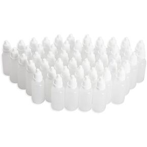 Empty Plastic Dropper Bottles Small Plastic Bottles of Liquid 5ml, 25/50/100/200 Pcs (50)