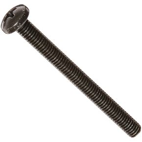 Small Parts 1132MPPBZ Steel Pan Head Machine Screw, Black Zinc Plated, Meets ASME B18.6.3, #2 Phillips Drive, #10-32 Thread Size, 2" Length, Fully Threaded, Import (Pack of 50)