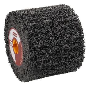 Abrasive Drawing Wheel Surface Conditioning Tool 40 Grit 120 x 100 x 19 mm Wire Drawing Polishing Burnishing Wheel for Wood Metal Surface Polishing 4.7"x 4"