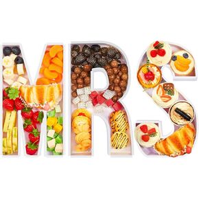 3 Sets 11.81" Charcuterie Letters Fillable Cardboard Letter Boxes Display Form Trays for Food Treats for Happy Birthday Party Watching the Football Game Wedding Father's Day Decoration(DAD) in Kuwait