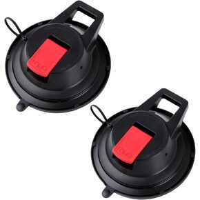 2 Pcs Heavy Duty Suction Cup Anchor with Double Heads Strap Hooks Multipurpose Suction Cup Hooks Tie Down Suction Cup Anchor Hook for Camping Trap Car Awning Home Kitchen or Dogs