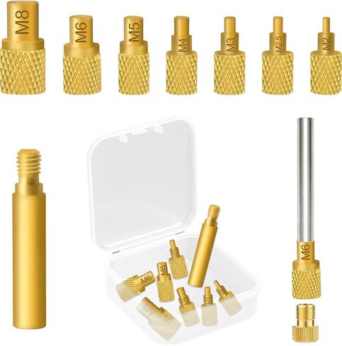 8 قطعة مجموعة الحرارة إدراج رؤساء تلميح ، أطراف لحام مدببة ل Fx888D ، رؤساء تلميح M2 M2.5 M3 M4 M5 M6 M8 مجموعة الحرارة إدراج ، مع صندوق in Kuwait