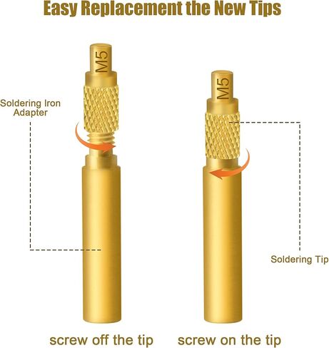 8 قطعة مجموعة الحرارة إدراج رؤساء تلميح ، أطراف لحام مدببة ل Fx888D ، رؤساء تلميح M2 M2.5 M3 M4 M5 M6 M8 مجموعة الحرارة إدراج ، مع صندوق in Kuwait