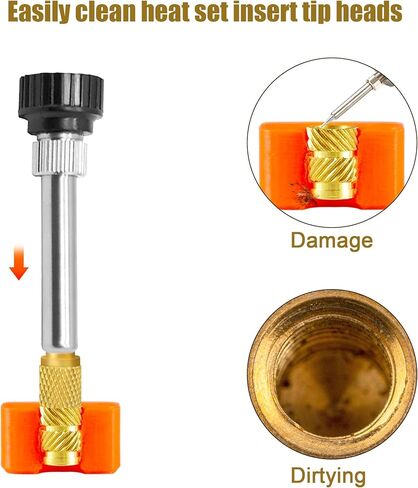 8 قطعة مجموعة الحرارة إدراج رؤساء تلميح ، أطراف لحام مدببة ل Fx888D ، رؤساء تلميح M2 M2.5 M3 M4 M5 M6 M8 مجموعة الحرارة إدراج ، مع صندوق in Kuwait