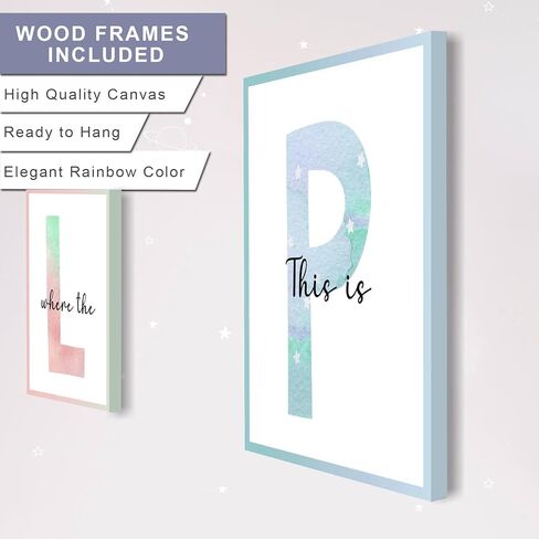 غرفة لعب الأطفال جدار الفن ديكور جدار غرفة اللعب، مؤطرة قماش يطبع علامة اللعب لجدار غرفة اللعب، ديكور جدار غرفة لعب الأطفال الصغار دعونا نلعب علامة (6 مجموعة، 8 × 10 بوصة، مؤطرة) in Kuwait