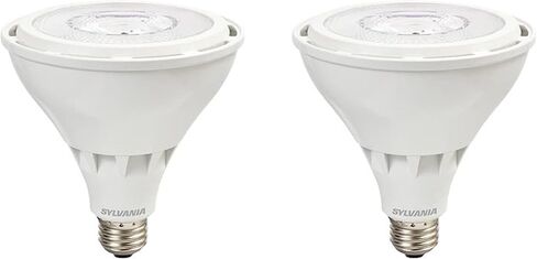 SYLVANIA Night Chaser LED PAR38 Light Bulb, 250W=25W, Dimmable, Wet Rated, 2650 Lumens, 3000K, Neutral White - 1 Pack (74793) in Saudi Arabia