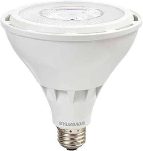 SYLVANIA Night Chaser LED PAR38 Light Bulb, 250W=25W, Dimmable, Wet Rated, 2650 Lumens, 3000K, Neutral White - 1 Pack (74793) in Saudi Arabia