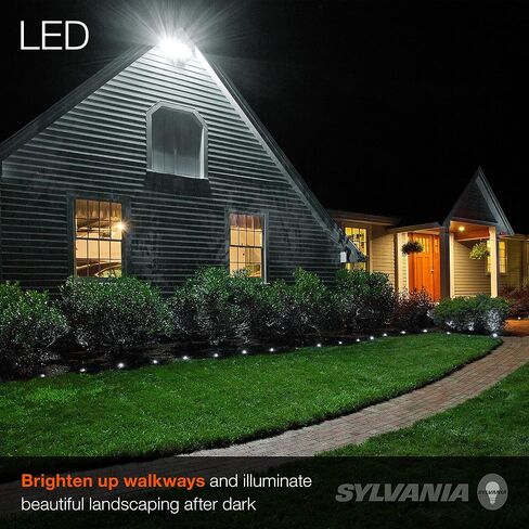 SYLVANIA Night Chaser LED PAR38 Light Bulb, 250W=25W, Dimmable, Wet Rated, 2650 Lumens, 3000K, Neutral White - 1 Pack (74793) in Saudi Arabia
