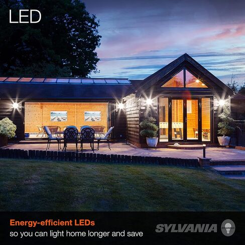 SYLVANIA Night Chaser LED PAR38 Light Bulb, 250W=25W, Dimmable, Wet Rated, 2650 Lumens, 3000K, Neutral White - 1 Pack (74793) in Saudi Arabia