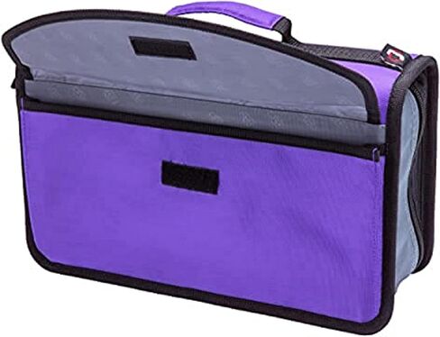 Med Manager by Case-It, Portable Pill Organizer Case, Travel Medication Bag, Holds Various Sized Pill Bottles, Great for Home Or Travel (Travel, Purple) in Saudi Arabia
