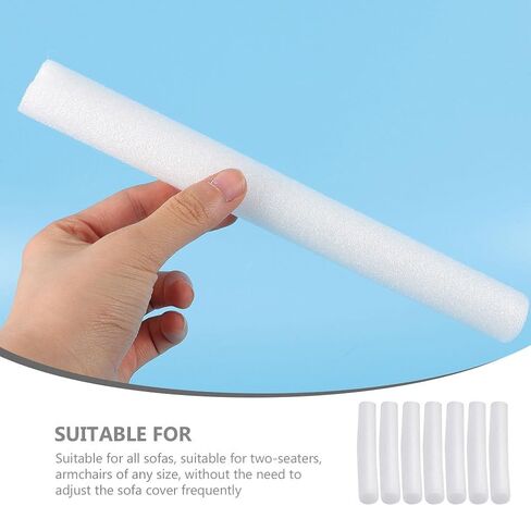 MAGICLULU 7pcs Sofa Slipcover Tucks Couch Cover Grips Stretch Non Slip Foam Stick Couch Slipcovers for Slipcovers Furniture Protector in Saudi Arabia