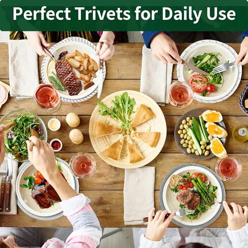 ركائز للأطباق الساخنة، ركائز مقاس 7 بوصات للأواني والمقالي الساخنة، 4 عبوات من الأواني الساخنة والمقالي، حاملات الأواني للطبخ والخبز، مجموعة حاملات الأواني القطنية أساسيات المطبخ للمنزل الجديد in Kuwait