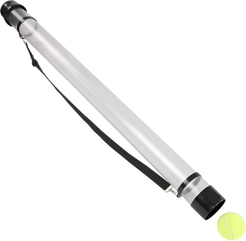Get Out! Tennis Ball Hopper Tube for 16 Balls - Tennis Ball Pickup Collector Tennis Ball Retriever Tube Carrier - 40in in Saudi Arabia