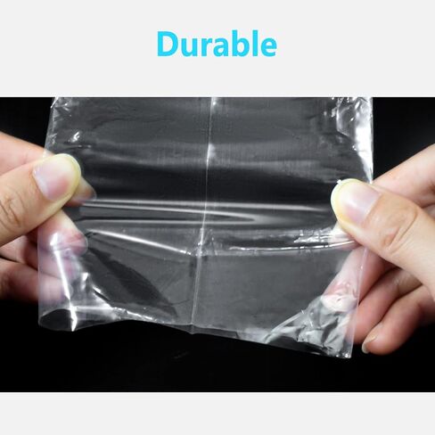 4 × 12 كيس بلاستيكي طويل، أكياس بولي بلاستيكية شفافة مسطحة ومفتوحة، 2 مل، 4 × 12 بوصة (عبوة من 100 كيس) in Kuwait