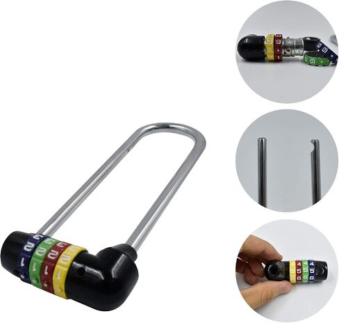 5 inch (12.5cm) Long Shackle Beam Gym Locker Lock, 4 Digit Combination Lock,Safety Padlock for Cabinet Door Handles Bike School Gym Locker,Sports Locker,Fence,Toolbox,Case,Hasp Storage,Box in Saudi Arabia