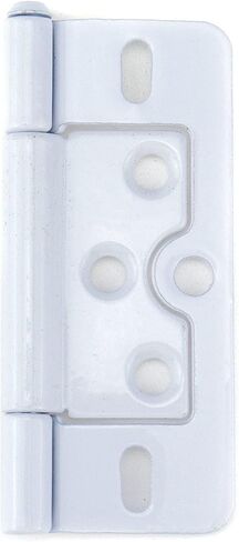 Wealrit 4 pcs White Non-Mortise Hinges Metal Door Hinges Heavy Duty Hinges with Screws in Kuwait