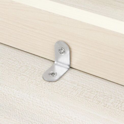 Corner Brace, Stainless Steel Right Angle Joint Corner Brackets Fastener, Mounting Screws Included, 20 Pack in Saudi Arabia