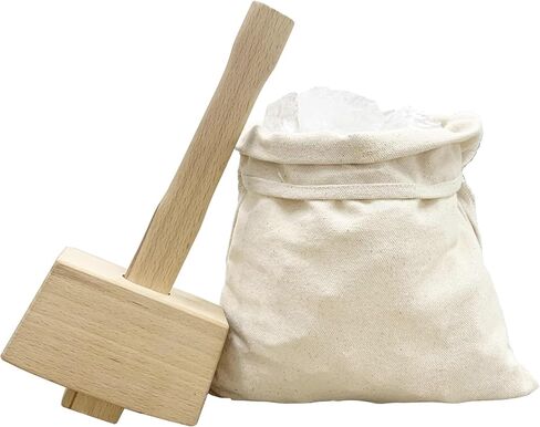 Two Lewis Bags,Ice Bags,Manual Ice Crusher,Thick Canvas,Store Crushed Ice,Store Dry Ice for Drinks,Bar Tools Kitchen Accessories,2 Packs(Dry Ice Not Included) in Saudi Arabia