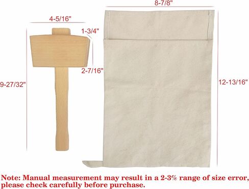 Two Lewis Bags,Ice Bags,Manual Ice Crusher,Thick Canvas,Store Crushed Ice,Store Dry Ice for Drinks,Bar Tools Kitchen Accessories,2 Packs(Dry Ice Not Included) in Saudi Arabia