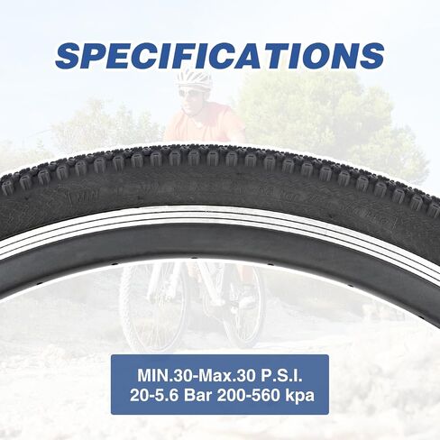 27.5"x1.95" inch mountain bike tire 1/2 pack 27.5 Inch Folding Replacement Tire for Mountain Bicycle,Black in Saudi Arabia