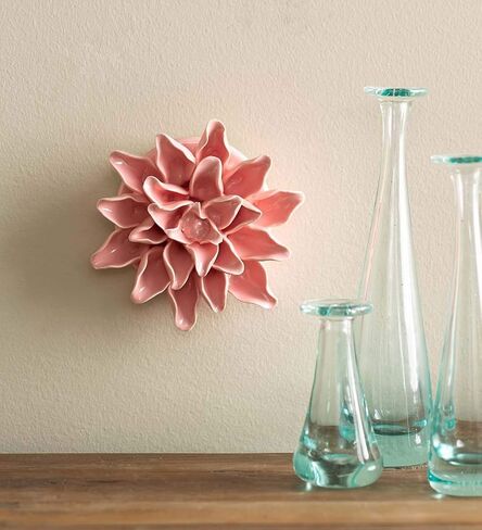 Vivaterra Ceramic Wall Flowers - 4 Dia. Light Purple in Saudi Arabia