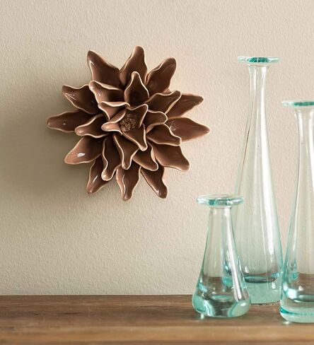 Vivaterra Ceramic Wall Flowers - 4 Dia. Light Purple in Saudi Arabia
