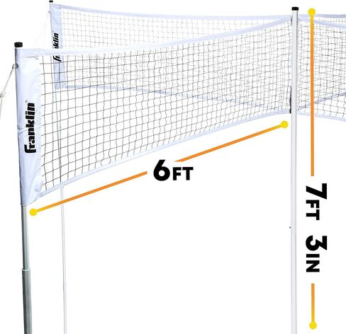 Franklin Sports Four Square Volleyball - Quad Volleyball 4 Way Net Game Set - Backyard + Beach 4 Square Volleyball Net + Game Set - Perfect Outdoor + Tailgate Family Game in Saudi Arabia