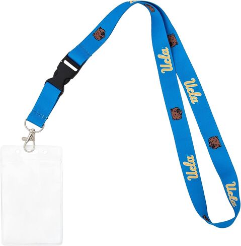 Desert Cactus UCLA University of California Los Angeles Bruins Car Keys College ID Badge Holder Lanyard Keychain Detachable Breakaway Snap Buckle (w/Pouch Blue) in Saudi Arabia