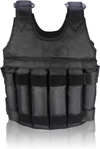 سترة مرجحة للتمرين واللياقة البدنية بوزن 50 كجم بحد أقصى قابل للتعديل، سترة جري مرجحة بتصميم نحيف، سترة تمرين مرجحة شديدة التحمل للتدريب الوظيفي in Kuwait