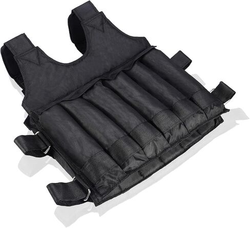 سترة مرجحة للتمرين واللياقة البدنية بوزن 50 كجم بحد أقصى قابل للتعديل، سترة جري مرجحة بتصميم نحيف، سترة تمرين مرجحة شديدة التحمل للتدريب الوظيفي in Kuwait