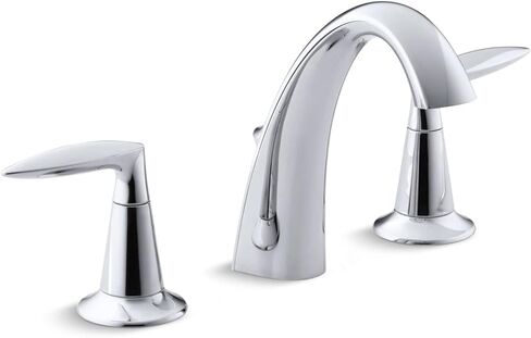 KOHLER Alteo K-45102-4-2BZ 2-Handle Widespread Bathroom Faucet with Metal Drain Assembly in Oil-Rubbed Bronze in Saudi Arabia