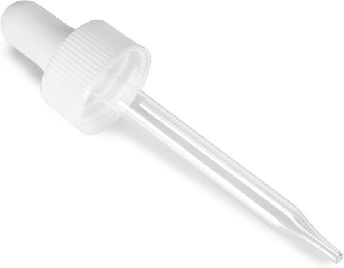 JUVITUS 2 oz / 60 ml Opal White Glass Boston Round White Dropper Bottle (24 pack) + Funnel in Saudi Arabia