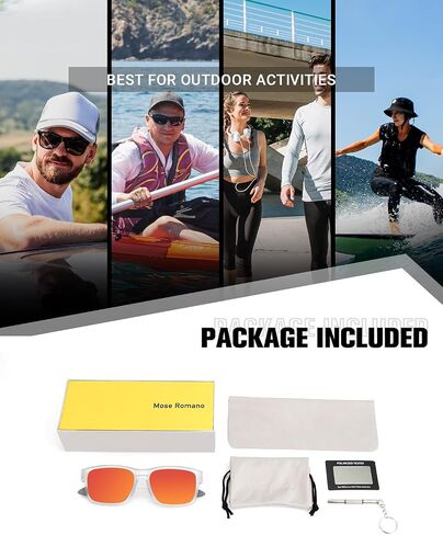 Polarized Sunglasses Men Sylish Sunglasses for Mens UV400 Protection Ideal for Driving Fishing Cycling Running in Saudi Arabia