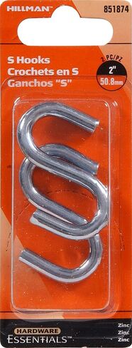 851874 Zinc S-Hooks 0.263" x 2" in Saudi Arabia
