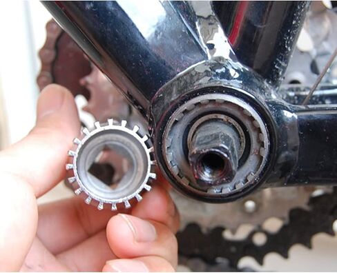 أداة إزالة دعامة أسفل الدراجة، أدوات إزالة BB القياسية للدراجة ذات 20 سنًا، 1، فضي in Kuwait