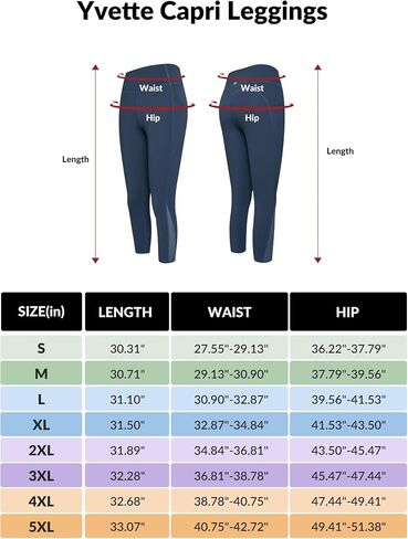 Yvette Capri Leggings with Pockets for Women High Waisted Mesh Yoga Pants Tummy Control Running Tights Workout Gym Fitness in Saudi Arabia