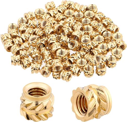 100 Pcs M3 Threaded Insert, M3x4x5mm Heat Seat Inserts, 3D Printing Knurled Brass Insert Nuts for Plastic in Saudi Arabia