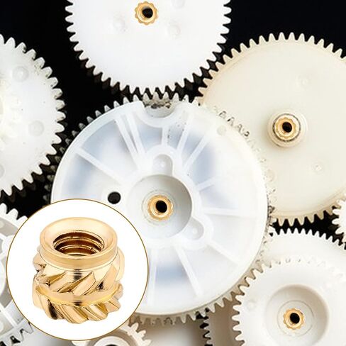 100 Pcs M3 Threaded Insert, M3x4x5mm Heat Seat Inserts, 3D Printing Knurled Brass Insert Nuts for Plastic in Saudi Arabia