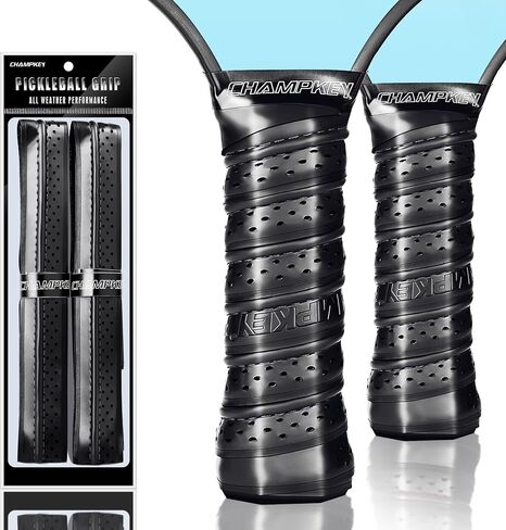 CHAMPKEY Premium Pickleball Paddle Grip Tape 2 Pack - تصميم بيئة العمل قبضة مضرب Pickleball للأيدي - تحسين التحكم والقبضة in Kuwait