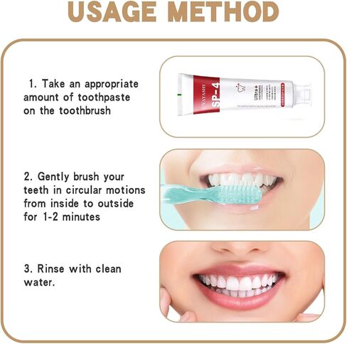معجون أسنان Sp-4، معجون أسنان ياياشي Sp-4 بروبيوتيك للتبييض، معجون أسنان SP-4 لتفتيح الأسنان، معجون أسنان منعش للتنفس، يعزز صحة الأسنان واللثة، معجون أسنان لإزالة البقع Sp-4 in Kuwait