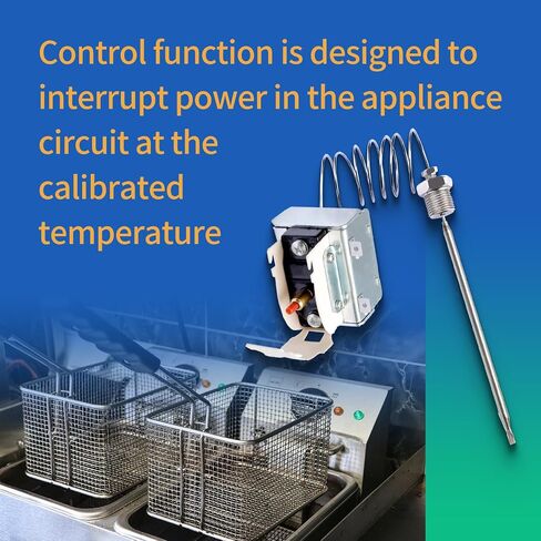 PP10084 High Limit Switch compatible with Pitco Fryer Parts Thermostat 1/4" Thread Mpt Stuff Box 450°F/230°C Hi Limit Safety Thermostat fit for VF35 MGII SG14 35C 45C+ 18S 18 E500D in Saudi Arabia