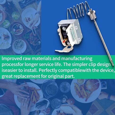 PP10084 High Limit Switch compatible with Pitco Fryer Parts Thermostat 1/4" Thread Mpt Stuff Box 450°F/230°C Hi Limit Safety Thermostat fit for VF35 MGII SG14 35C 45C+ 18S 18 E500D in Saudi Arabia